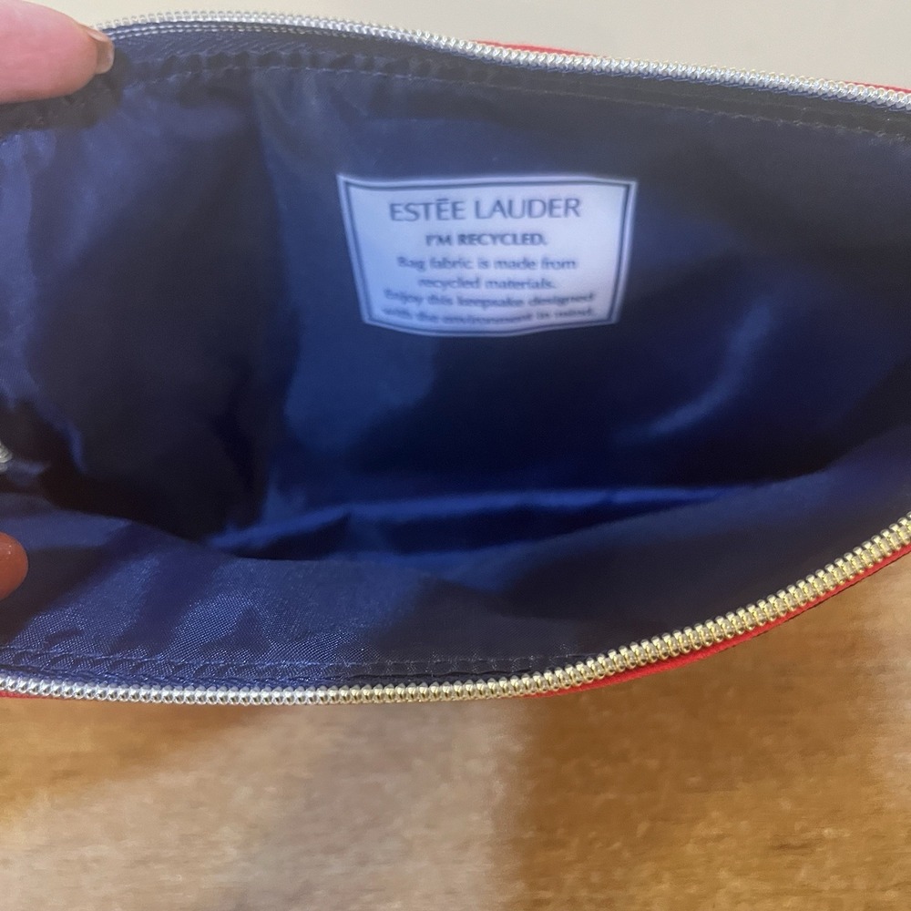 Estée Lauder Plaid Tartan Cosmetic Makeup Bag Lot of 2 Travel Zip Pouch NEW - Picture 4 of 10